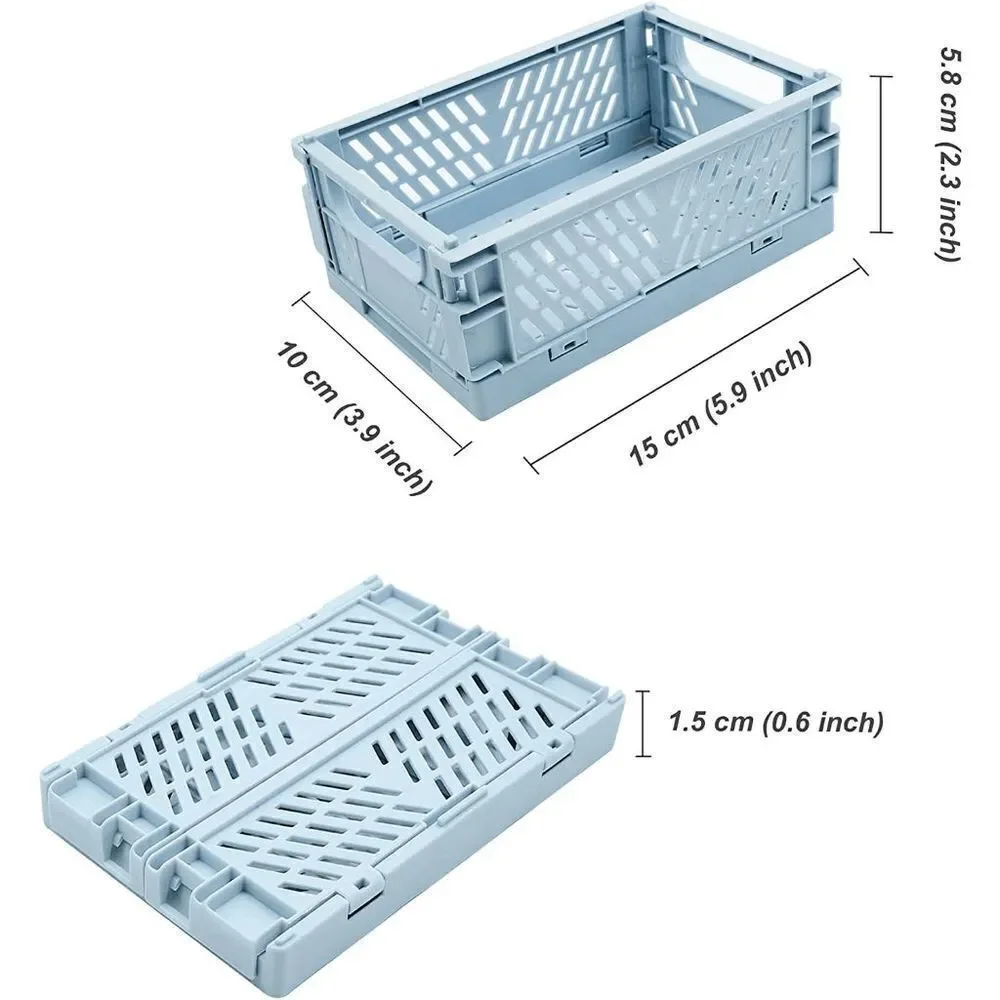 4-Pack Mini Baskets Storage Bin Organizer for Shelf Home Kitchen Classroom